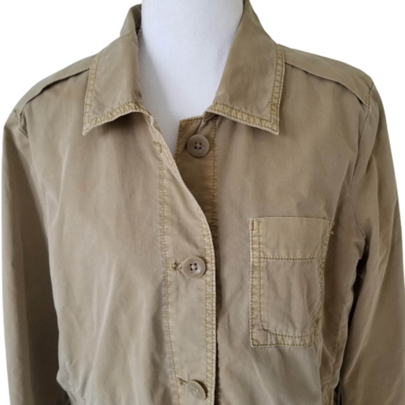 Eddie Bauer Long Sleeve Button-Down Shirt color Khaki - Size PL - Picture 3 of 5